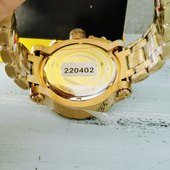 Invicta Coalition Forces Night Hawk Gold Chronograph Watch - Picture 4 of 8